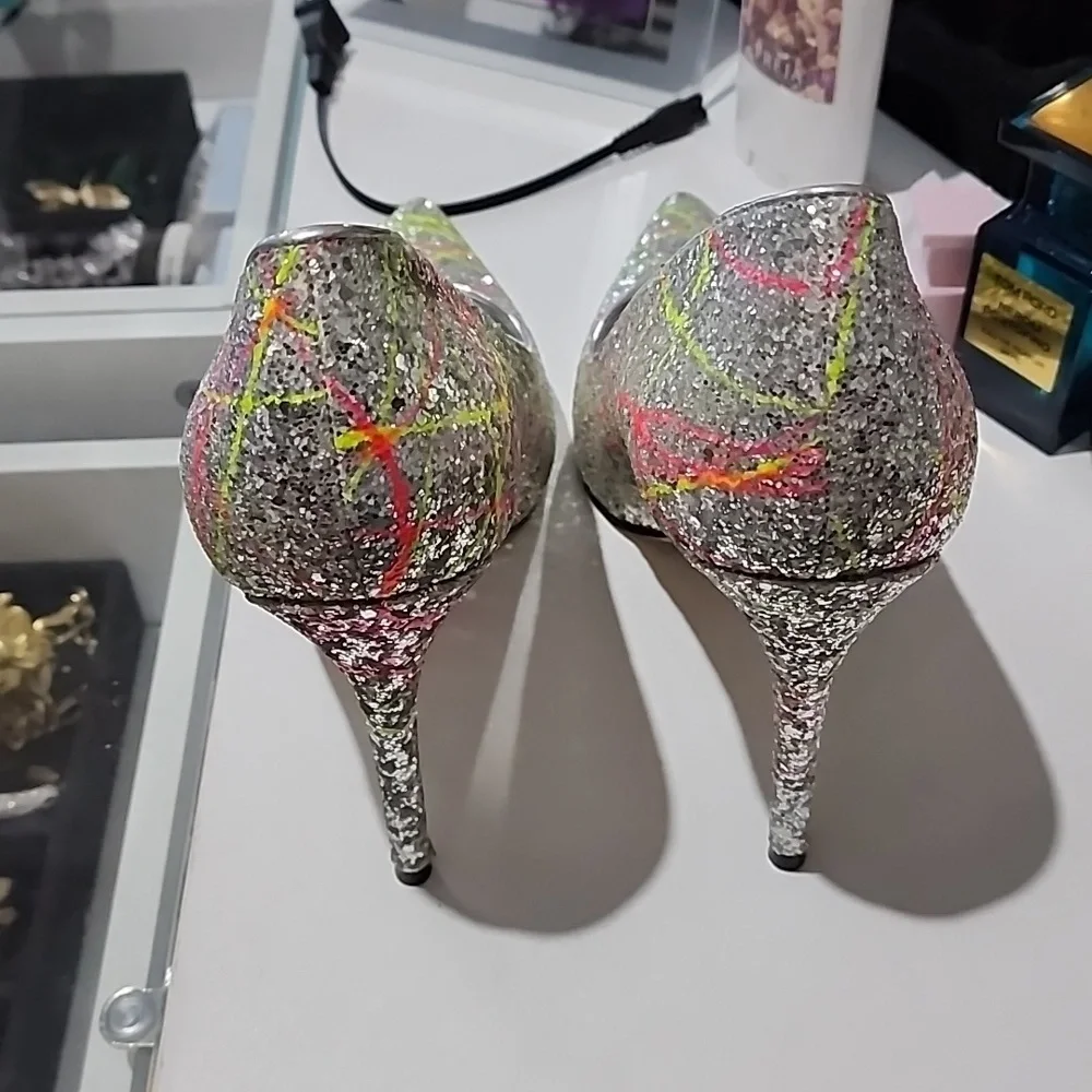 Nine west heels sz 10 - Picture 5 of 6